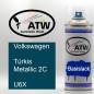 Preview: Volkswagen, Türkis Metallic 2C, U6X: 400ml Sprühdose, von ATW Autoteile West.